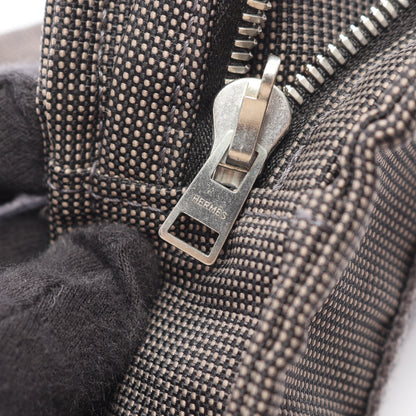 エールライン アドPM バックパック リュックサック ナイロンキャンバス グレー シルバー金具 エルメス
