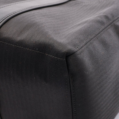 アカプルコMM ハンドバッグ トワルシェブロン レザー ブラック シルバー金具 エルメス