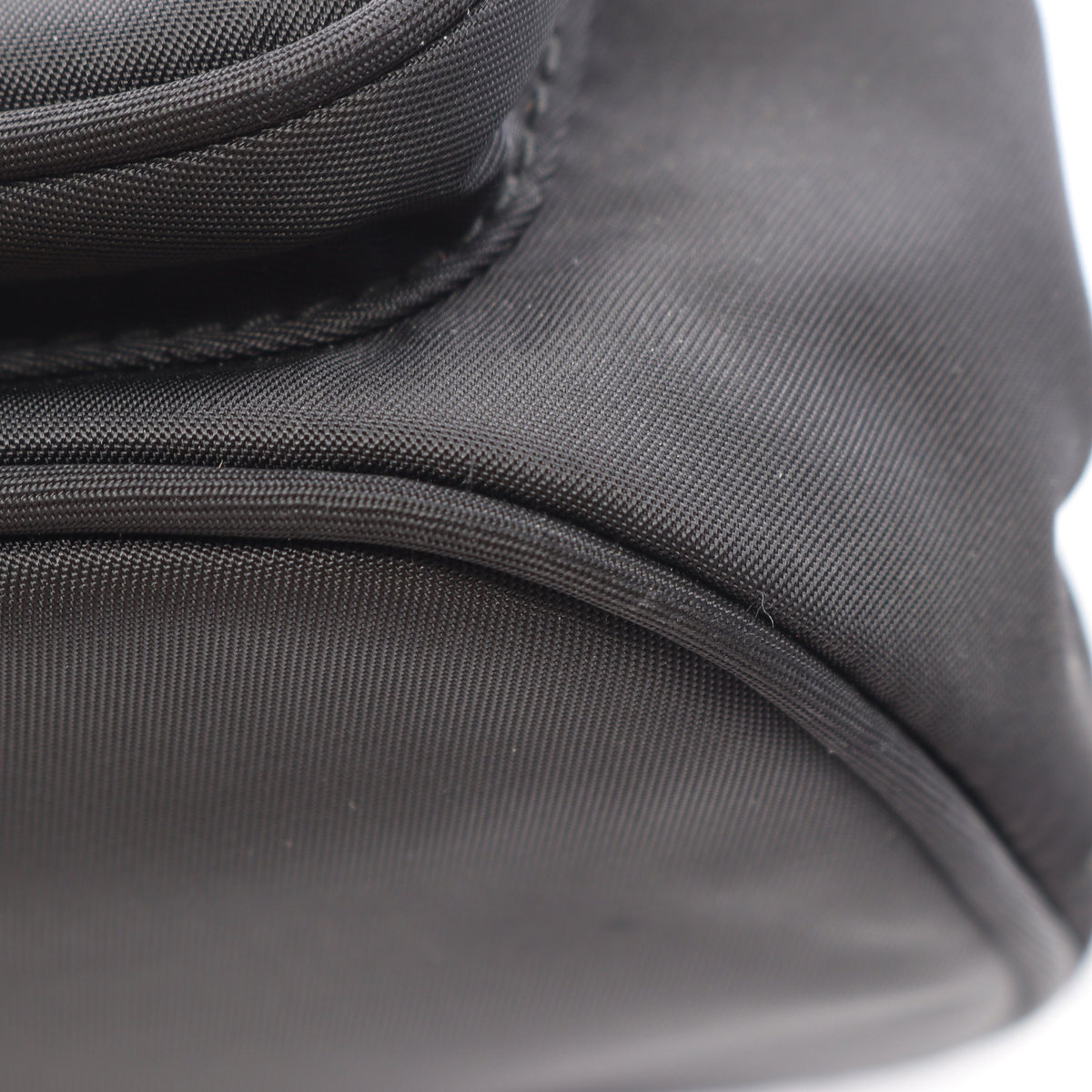 デュエット Re-Nylon バケットバッグ 2WAY ハンドバッグ ナイロン サフィアーノレザー ブラック プラダ