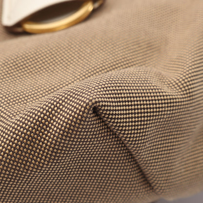 LOGO JACQUARD ロゴジャガード ショルダーバッグ トートバッグ キャンバス レザー ベージュ ホワイト プラダ