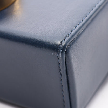 30 MONTAIGNE モンテーニュ ボックス ショルダーバッグ レザー ブルー ネイビー クリスチャンディオール