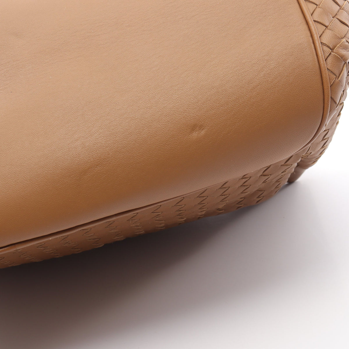 イントレチャート 2WAY ハンドバッグ レザー ブラウン ボッテガヴェネタ バッグ BOTTEGA VENETA
