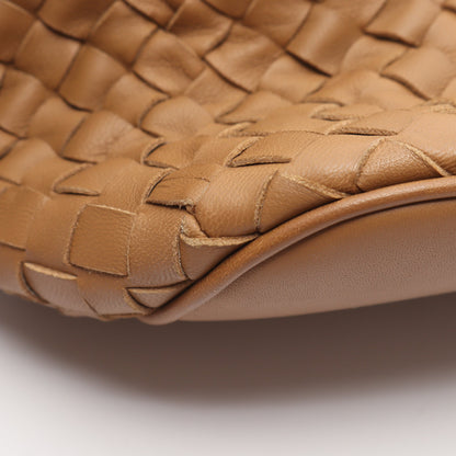 イントレチャート 2WAY ハンドバッグ レザー ブラウン ボッテガヴェネタ バッグ BOTTEGA VENETA