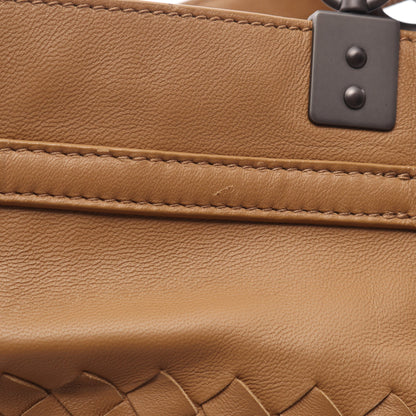 イントレチャート 2WAY ハンドバッグ レザー ブラウン ボッテガヴェネタ バッグ BOTTEGA VENETA