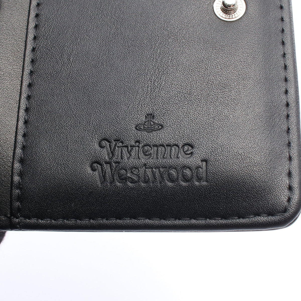 ANNIE WALLET WITH COIN POCKET がま口 二つ折り財布 フェイクレザー ブラック ヴィヴィアンウエストウッド 財布・小物 Vivienne Westwood
