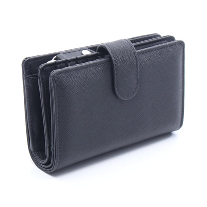 ZIP CARD WALLET オーブ 二つ折り財布 サフィアーノレザー ブラック ヴィヴィアンウエストウッド 財布・小物 Vivienne Westwood