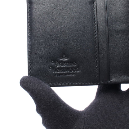 ZIP CARD WALLET オーブ 二つ折り財布 サフィアーノレザー ブラック ヴィヴィアンウエストウッド 財布・小物 Vivienne Westwood