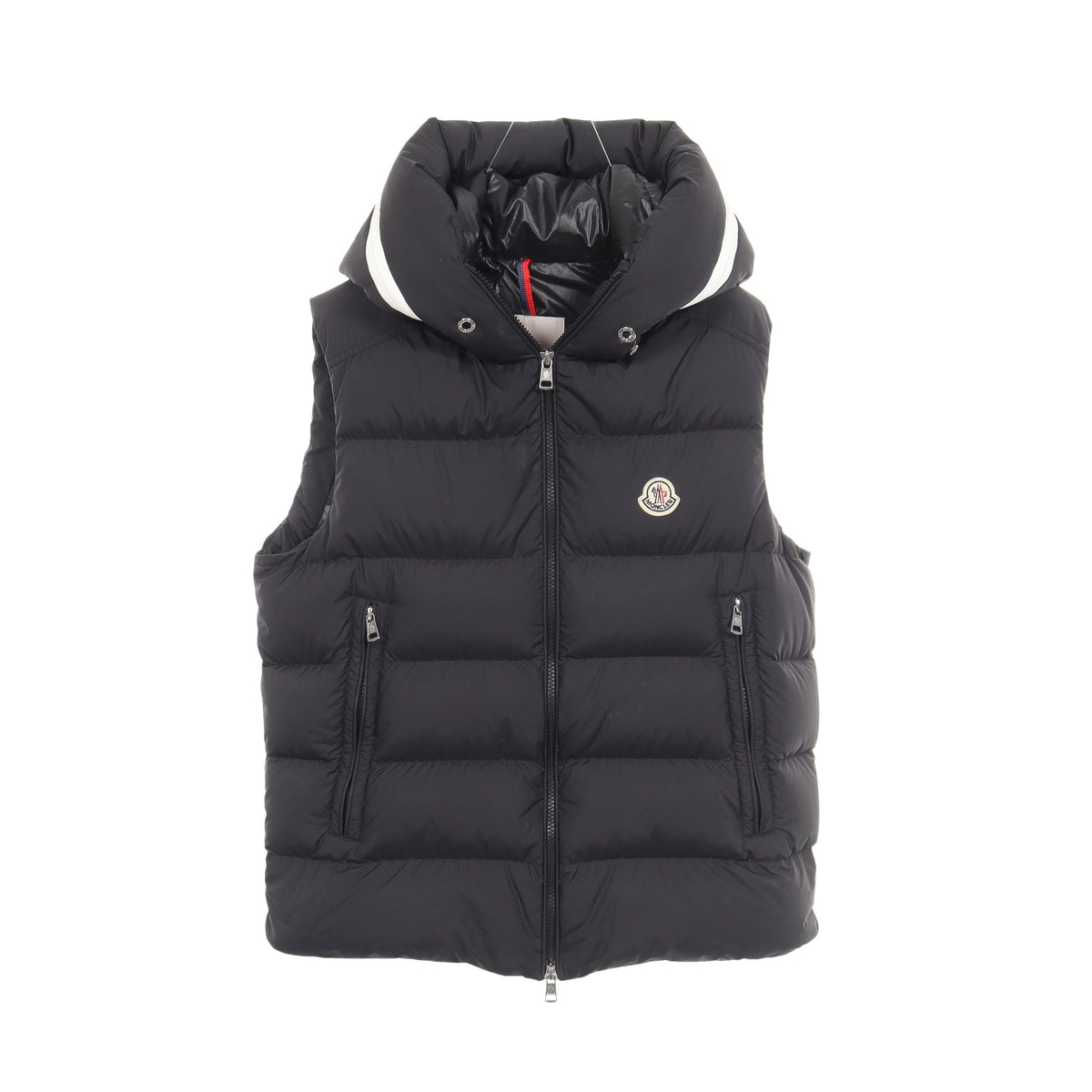 CARDAMINE フード付き ダウンベスト ブラック モンクレール アウター MONCLER