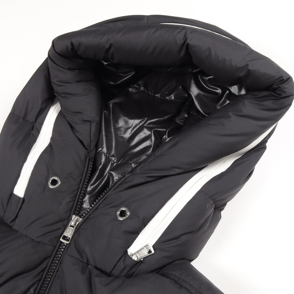 CARDAMINE フード付き ダウンベスト ブラック モンクレール アウター MONCLER