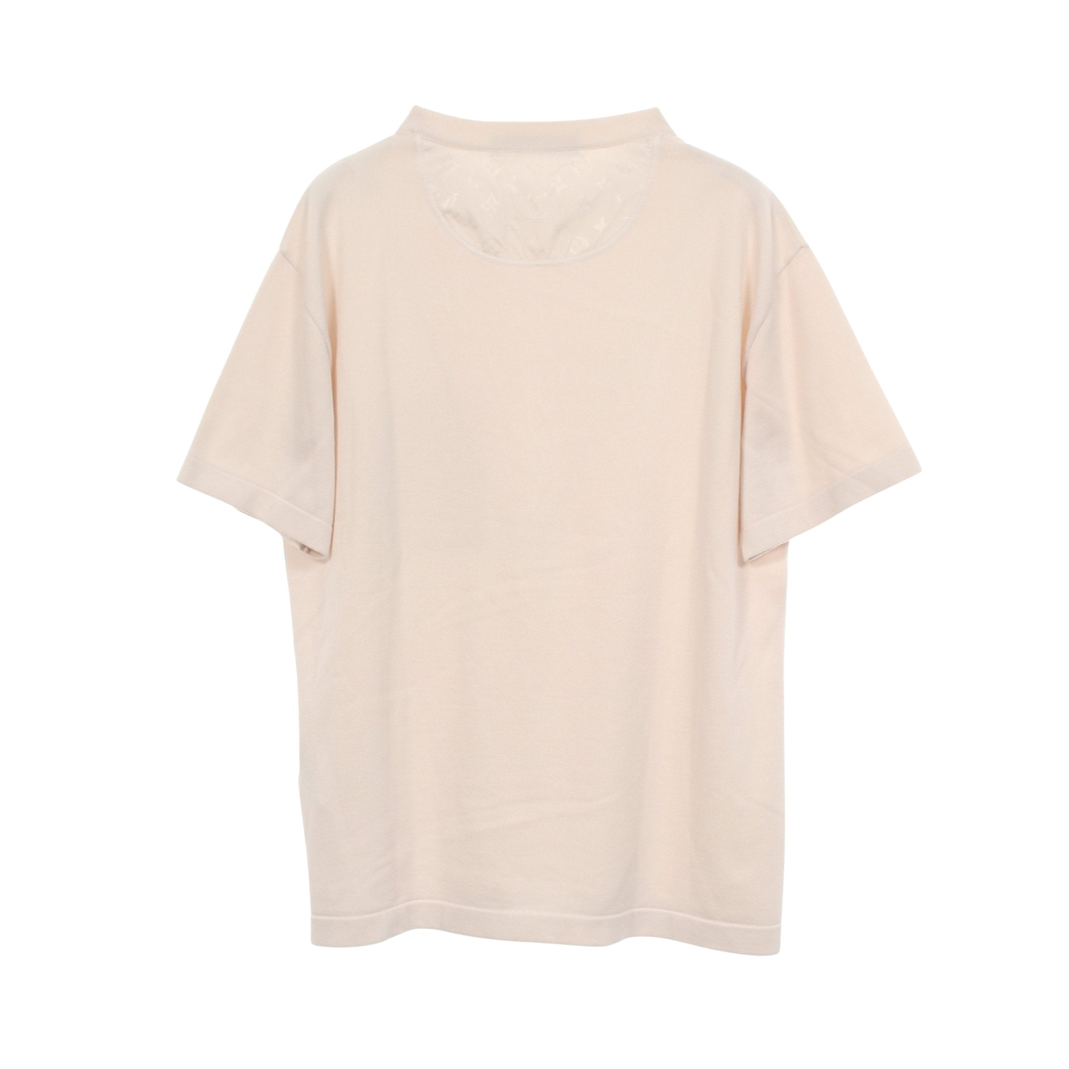 モノグラム ナイロンディテール ポケット付き ニット 半袖Tシャツ