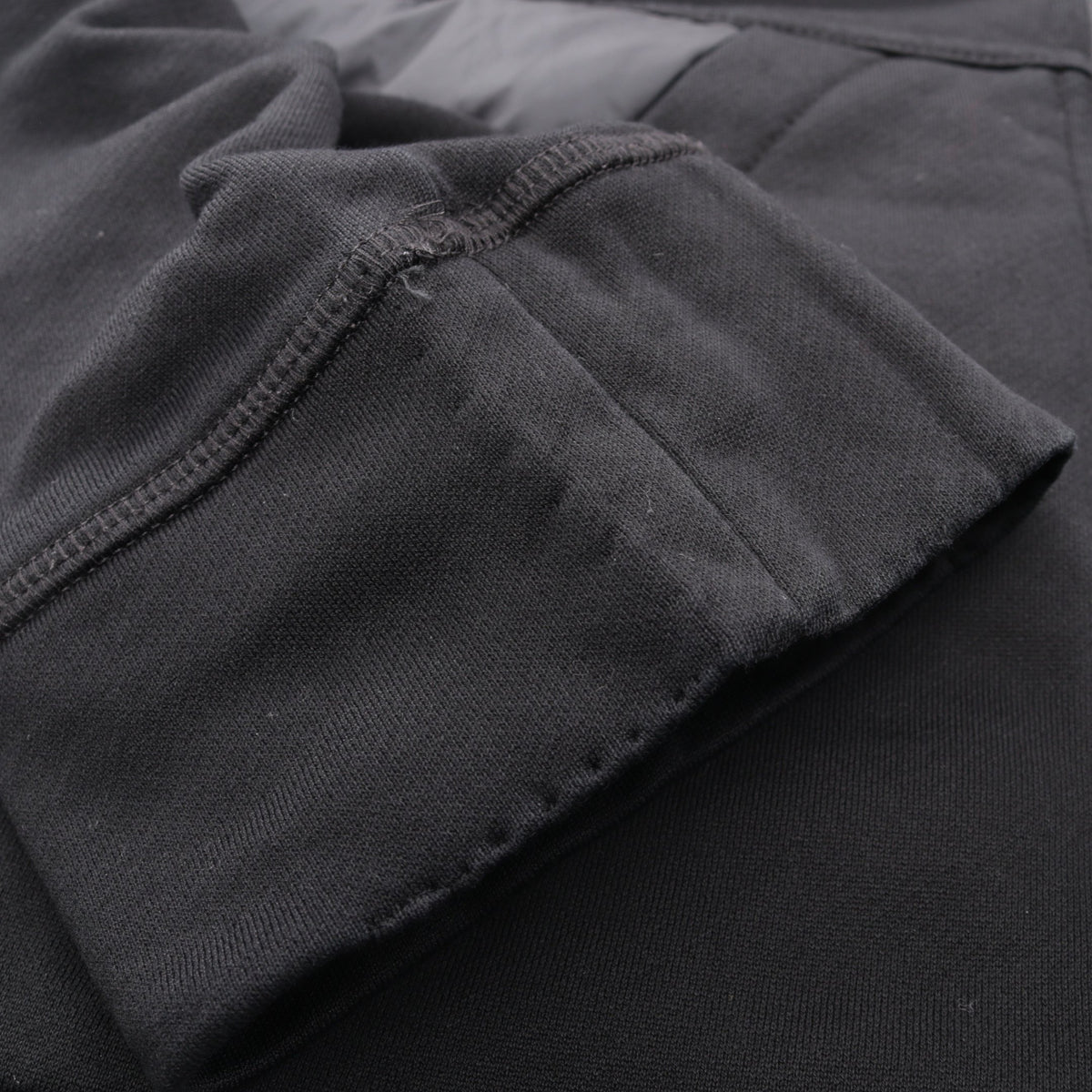 フード付き 切替 パーカー ダウンジャケット コットン ナイロン ブラック モンクレール