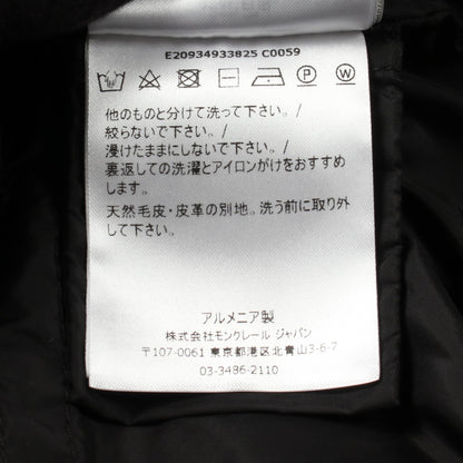 APHROTI フード付き ダウンコート ナイロン ブラック モンクレール