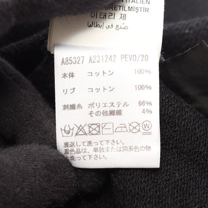 ロゴ刺繍 スウェットシャツ コットン ブラック ヴェルサーチ
