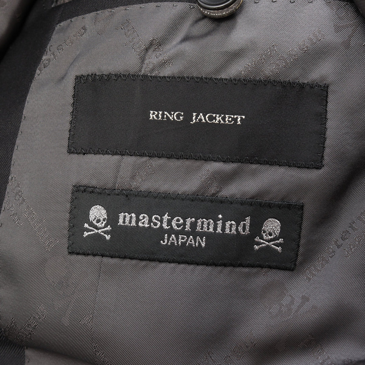 RING JACKET テーラードジャケット ウール ブラック マスターマインドジャパン