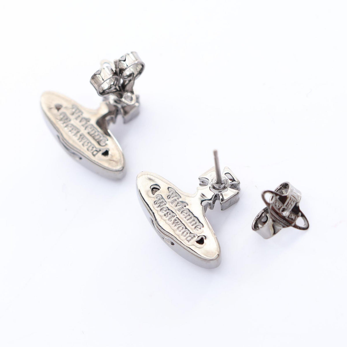 PINA BAS RELIEF EARRINGS ピナ バス レリーフ ピアス その他  ラインストーン シルバー クリア ヴィヴィアンウエストウッド