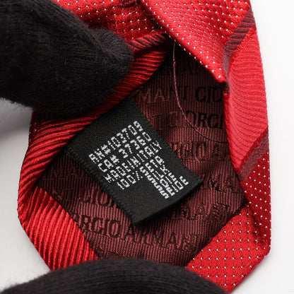 ネクタイ シルク レッド ジョルジオアルマーニ 財布・小物 GIORGIO ARMANI