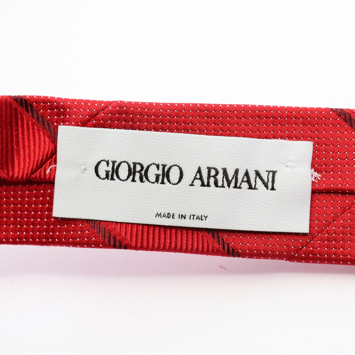 ネクタイ シルク レッド ジョルジオアルマーニ 財布・小物 GIORGIO ARMANI