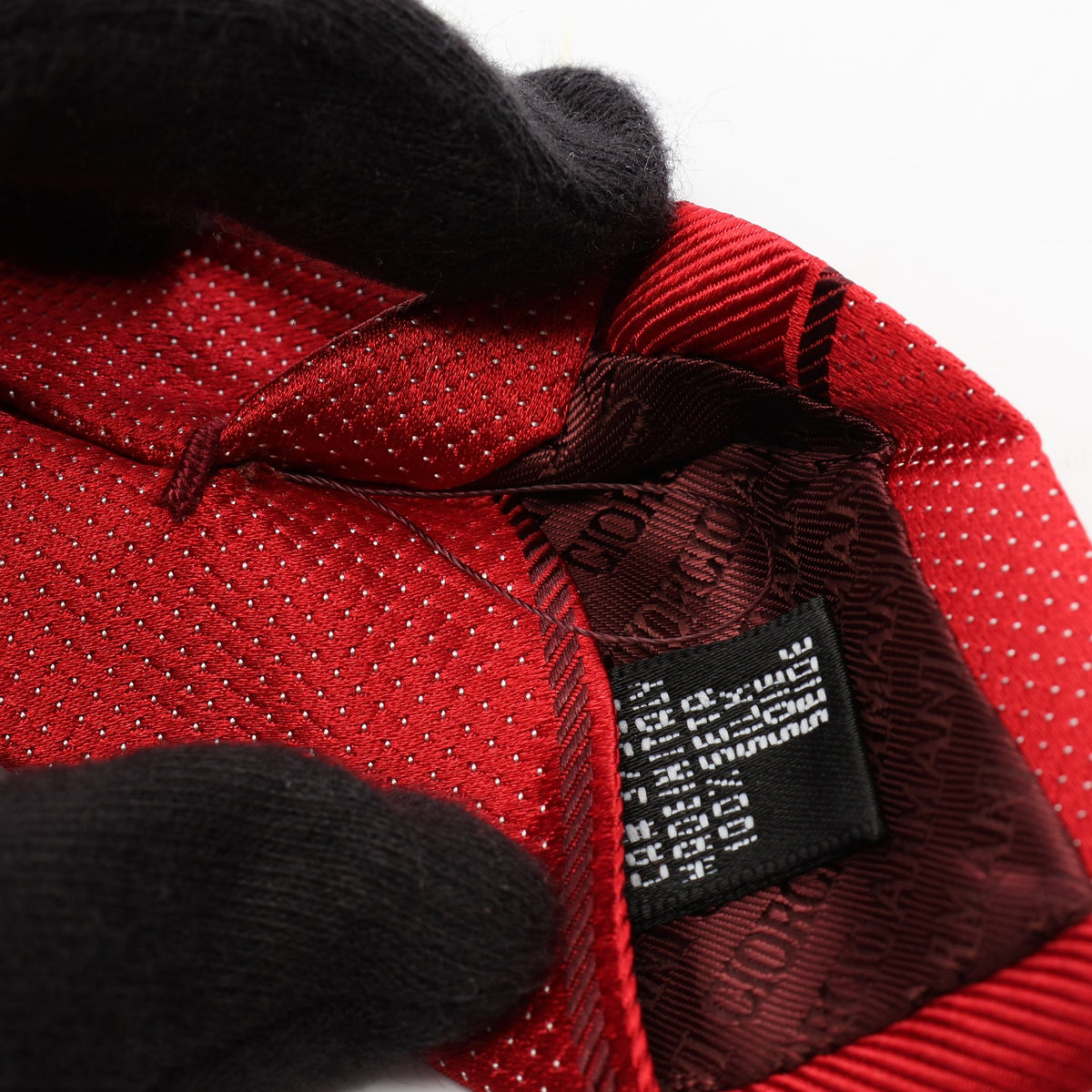 ネクタイ シルク レッド ジョルジオアルマーニ 財布・小物 GIORGIO ARMANI