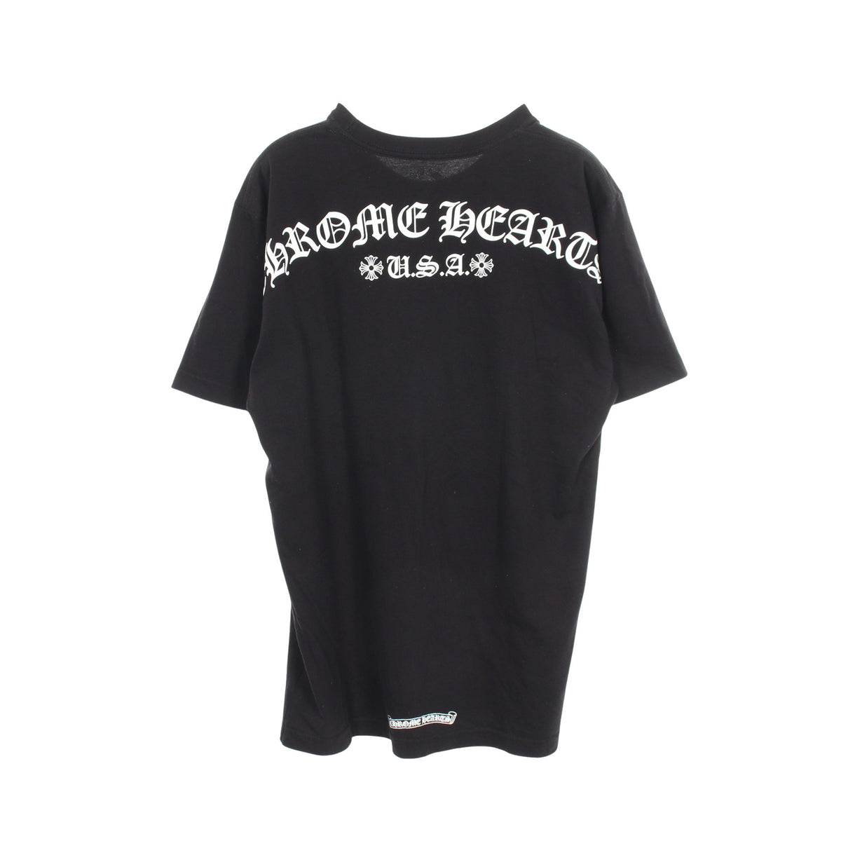 バックアーチ ロゴ USA プリント 半袖Tシャツ コットン ブラック クロムハーツ