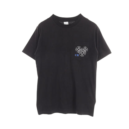 CHプラス バックプリント ポケット付き 半袖Tシャツ コットン ブラック ブルー クロムハーツ