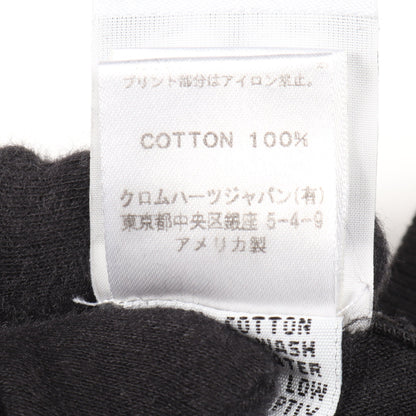 CHプラス バックプリント ポケット付き 半袖Tシャツ コットン ブラック ブルー クロムハーツ