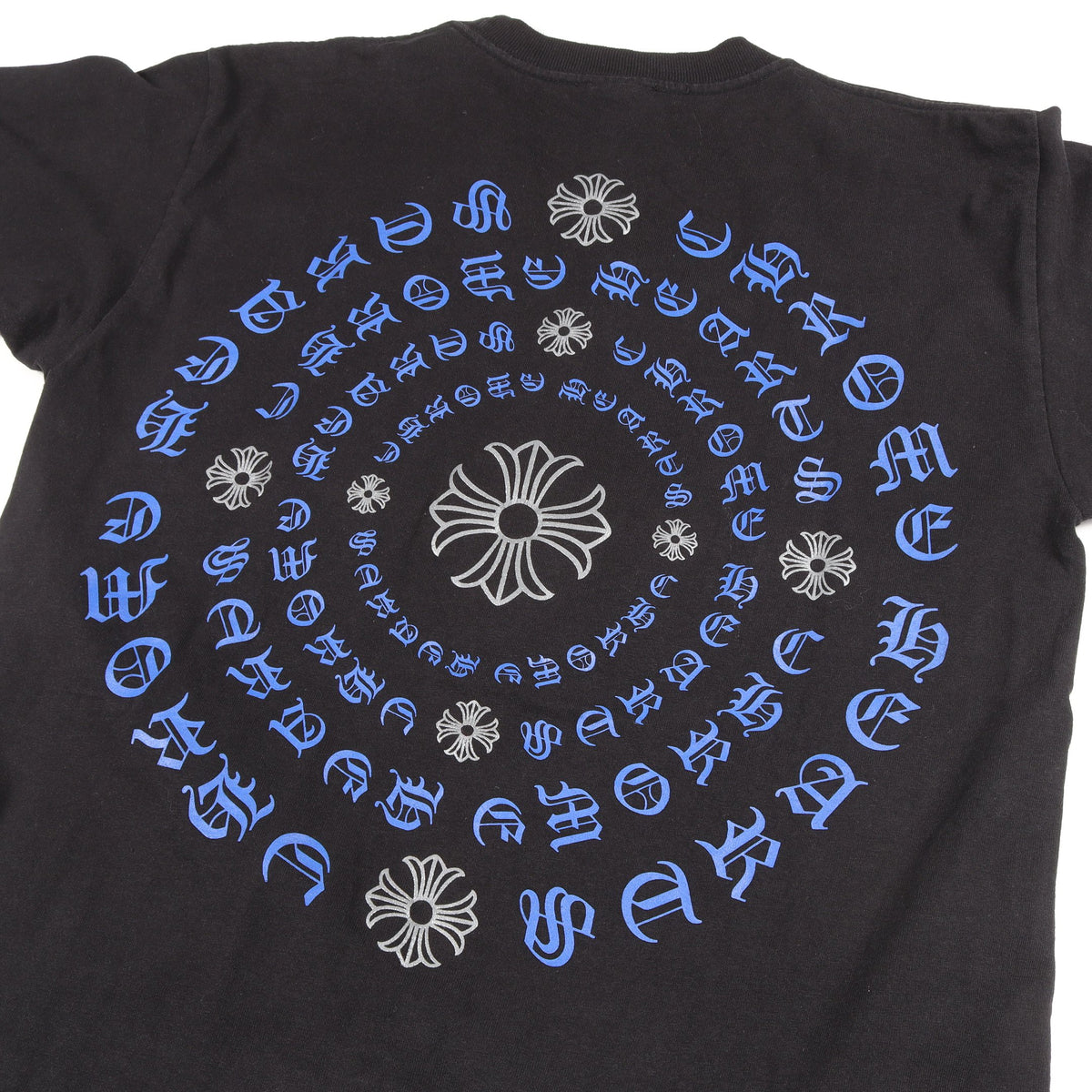 CHプラス バックプリント ポケット付き 半袖Tシャツ コットン ブラック ブルー クロムハーツ