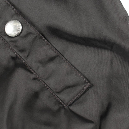 Re-Nylon トライアングルロゴ ブルゾン ナイロン ウール ブラック プラダ