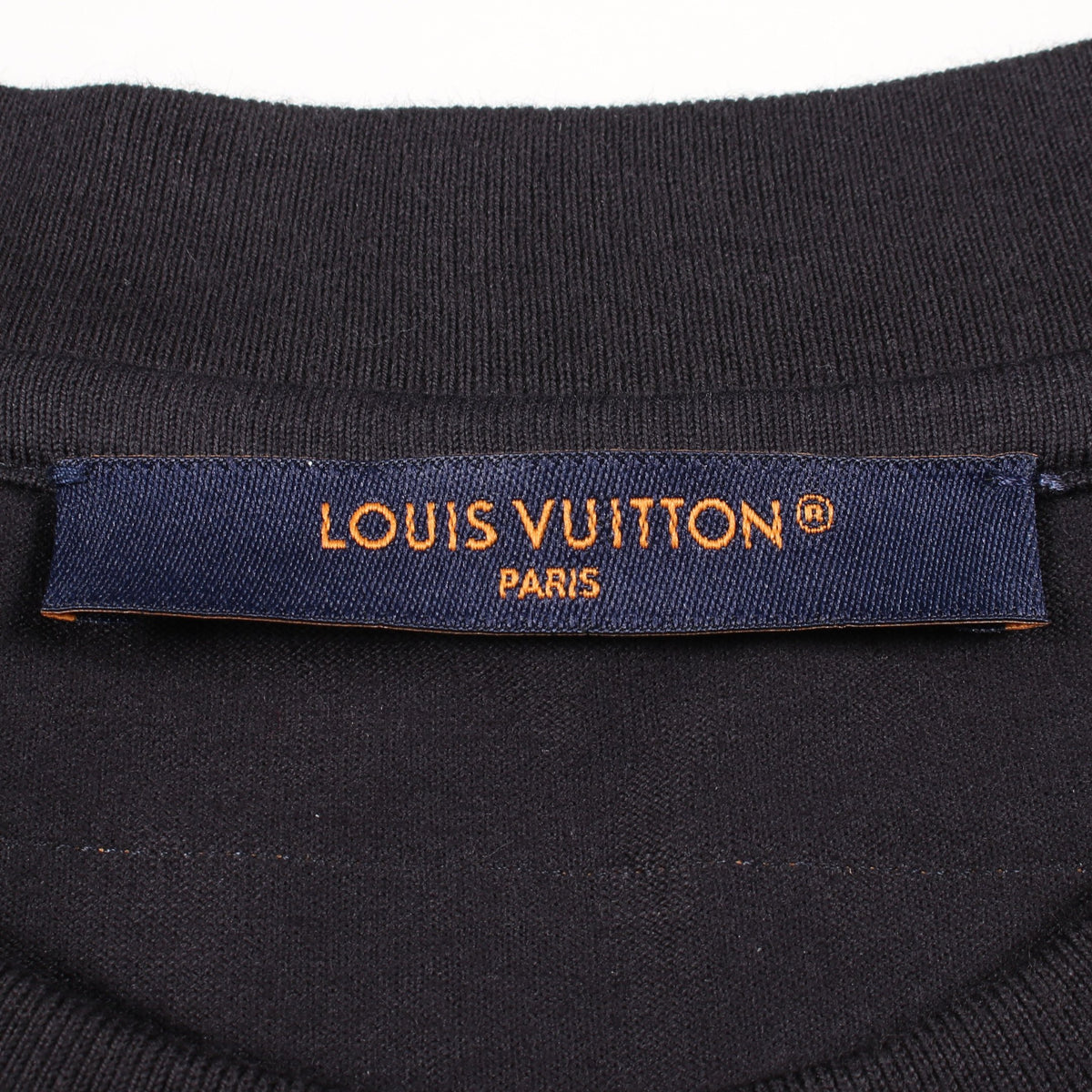 エンボスLV インサイドアウト 半袖Tシャツ コットン ダークネイビー ルイヴィトン