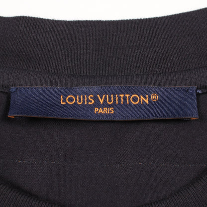 エンボスLV インサイドアウト 半袖Tシャツ コットン ダークネイビー ルイヴィトン