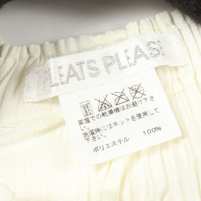 プリーツ イージーパンツ オフホワイト プリーツプリーズ ボトムス PLEATS PLEASE