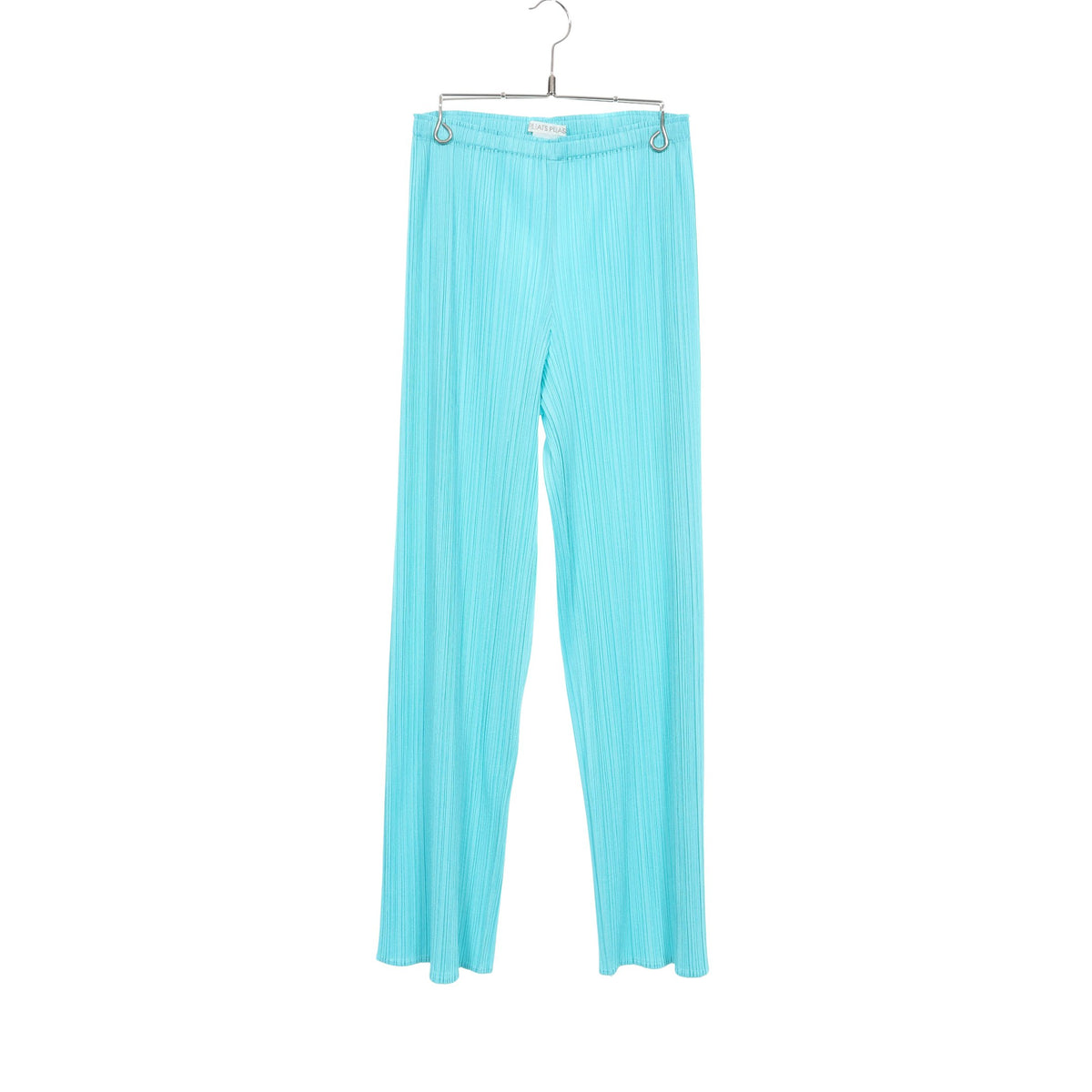 プリーツ イージーパンツ ターコイズブルー プリーツプリーズ ボトムス PLEATS PLEASE