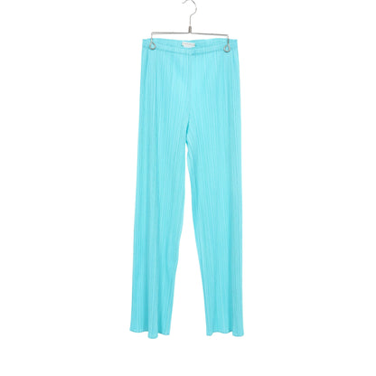 プリーツ イージーパンツ ターコイズブルー プリーツプリーズ ボトムス PLEATS PLEASE