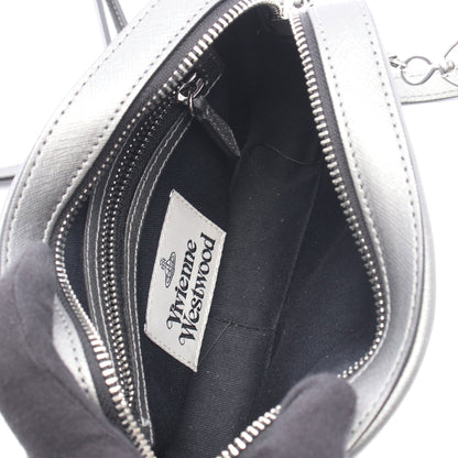 CAMERA BAG ショルダーバッグ レザー グレー ヴィヴィアンウエストウッド