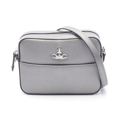 CAMERA BAG ショルダーバッグ レザー グレー ヴィヴィアンウエストウッド