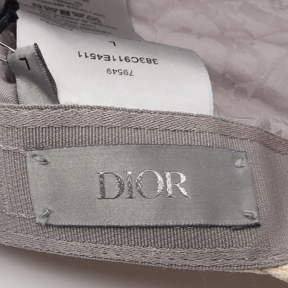 DIOR × Denim Tears ロゴ刺繍 キャップ 帽子 コットン オフホワイト ディオール