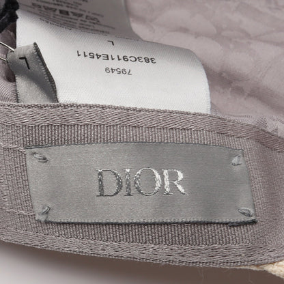 DIOR × Denim Tears ロゴ刺繍 キャップ 帽子 コットン オフホワイト ディオール