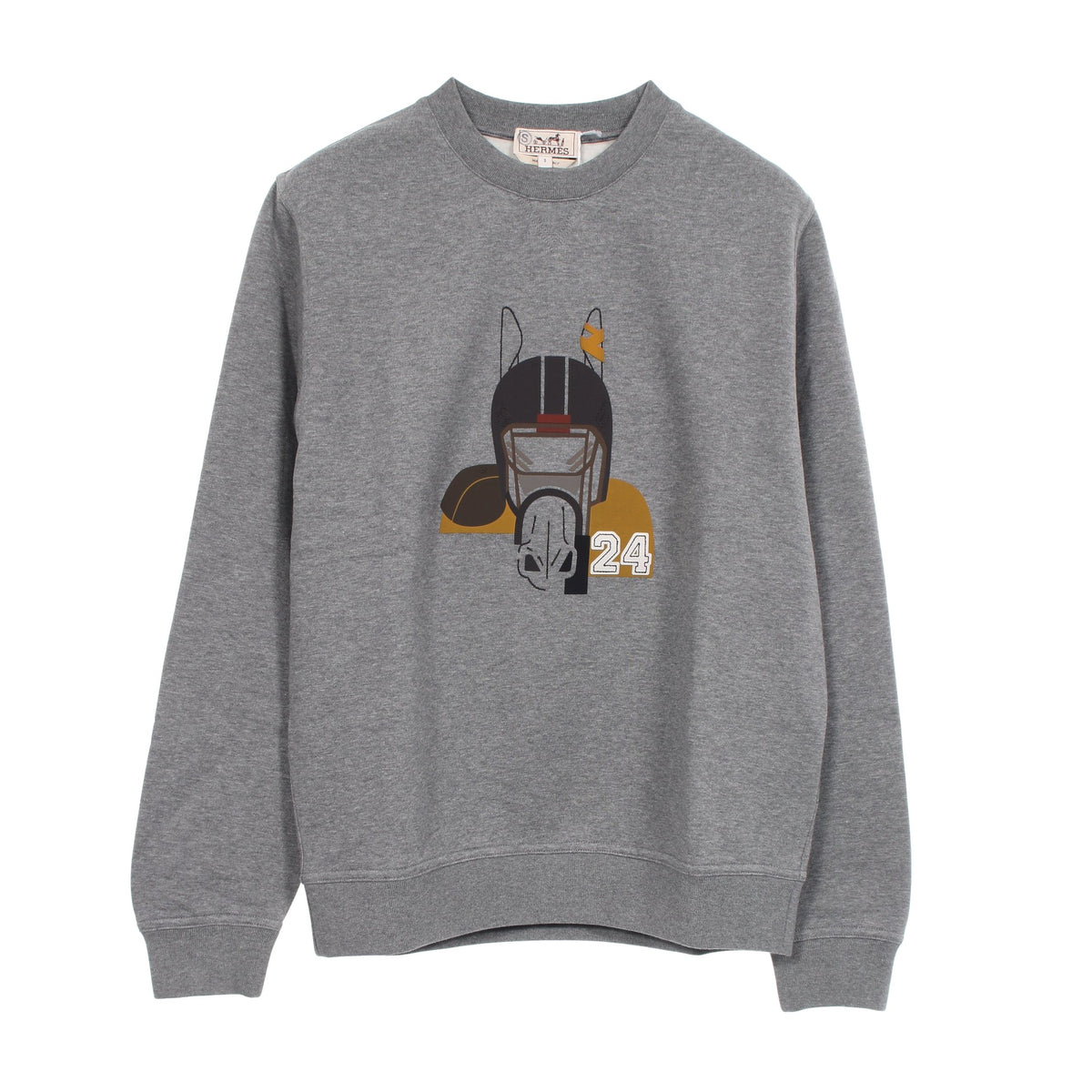 Quarterb'H スウェットシャツ コットン グレー エルメス