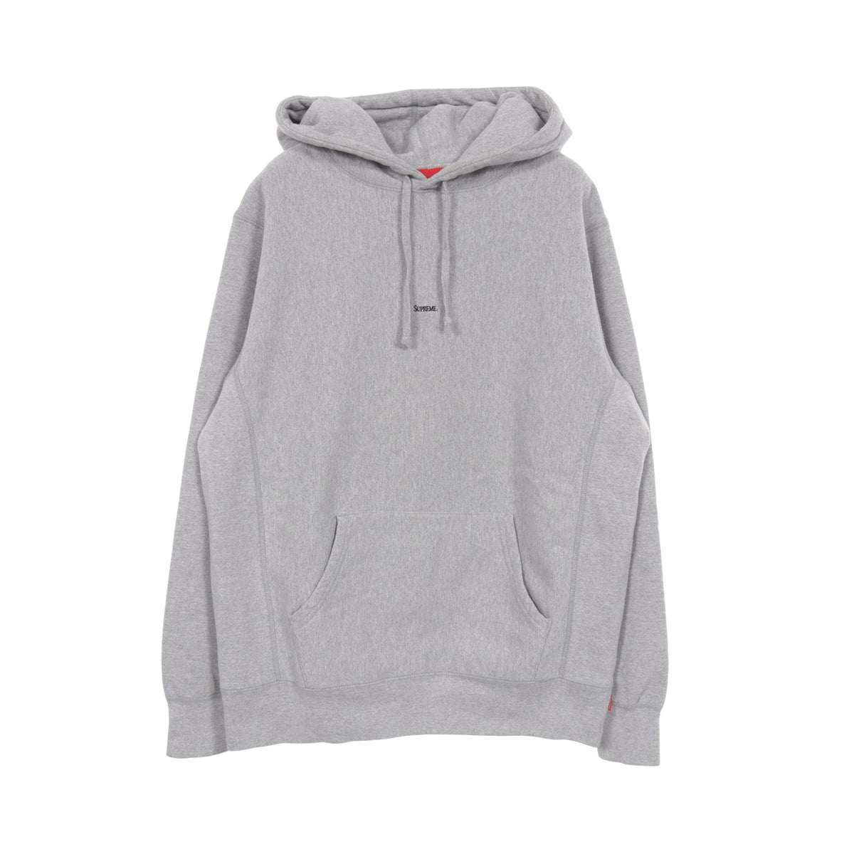 Micro Logo Hooded Sweatshirt 裏起毛 プルオーバーパーカー コットン グレー シュプリーム トップス Supreme