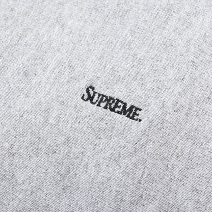 Micro Logo Hooded Sweatshirt 裏起毛 プルオーバーパーカー コットン グレー シュプリーム トップス Supreme