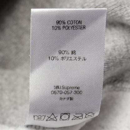 Micro Logo Hooded Sweatshirt 裏起毛 プルオーバーパーカー コットン グレー シュプリーム トップス Supreme