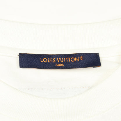 エンボスLVロゴ 長袖Tシャツ コットン ホワイト ルイヴィトン