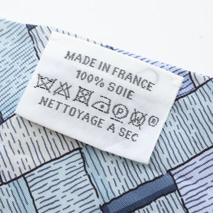 ツイリー MORS A JOUETS CHEMISE リボン スカーフ シルク ブルーグレー ライトパープル マルチカラー エルメス