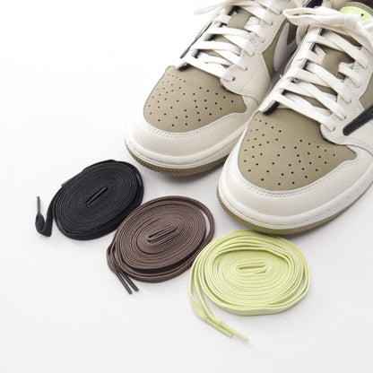 Nike × Travis Scott エアジョーダン 1 LOW G NRG スニーカー レザー ファブリック カーキグリーン オフホワイト ブラック ナイキ