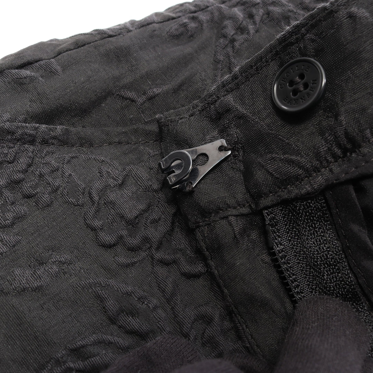 SAMI TROUSERS 花柄 エンボス加工 パンツ コットン ブラック セシリーバンセン