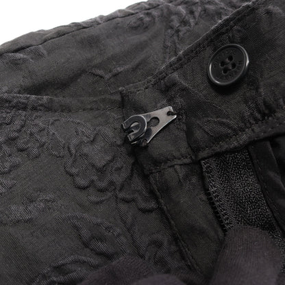 SAMI TROUSERS 花柄 エンボス加工 パンツ コットン ブラック セシリーバンセン