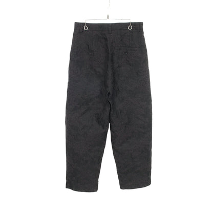 SAMI TROUSERS 花柄 エンボス加工 パンツ コットン ブラック セシリーバンセン