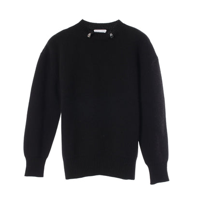メタルリング セーター ニット ウール ブラック ボッテガヴェネタ トップス BOTTEGA VENETA