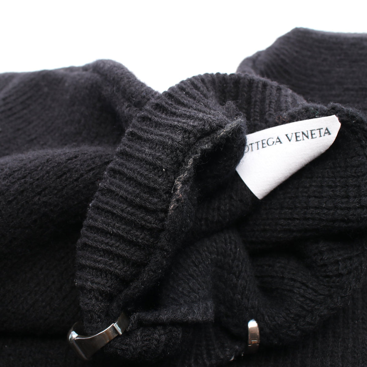 メタルリング セーター ニット ウール ブラック ボッテガヴェネタ トップス BOTTEGA VENETA