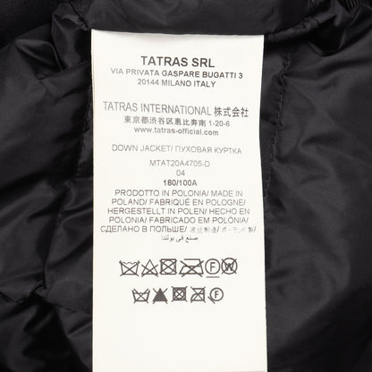 CARETE ダウンジャケット ナイロン ブラック シルバー タトラス