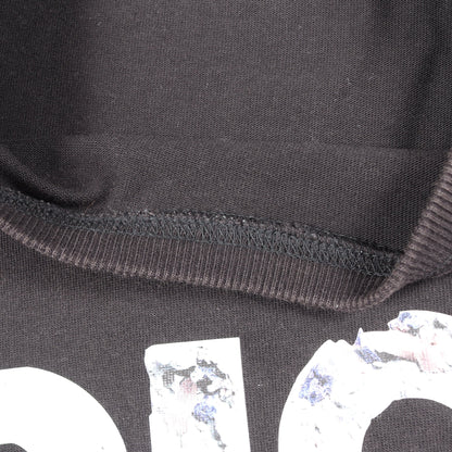DIOR × Daniel Arsham ロゴプリント 半袖Tシャツ コットン ブラック ディオール